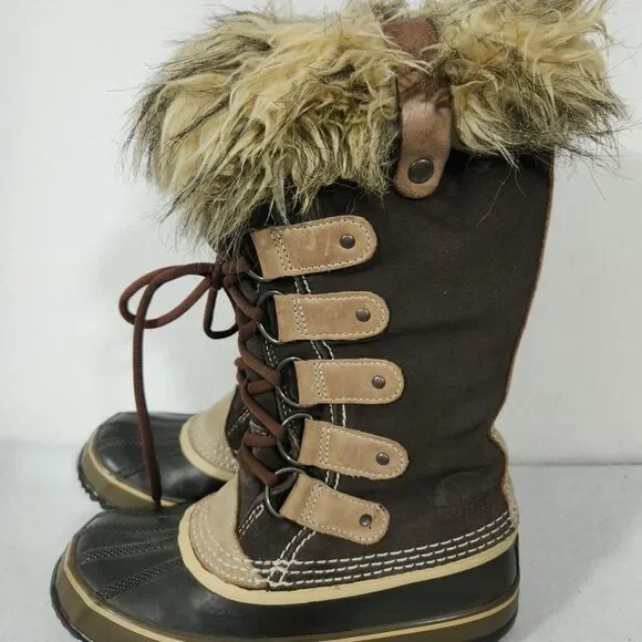 Sorel Womens NL 1540-248 Sz.5 Joan Of Arctic Brown Waterproof Winter Boots - Picture 4 of 16
